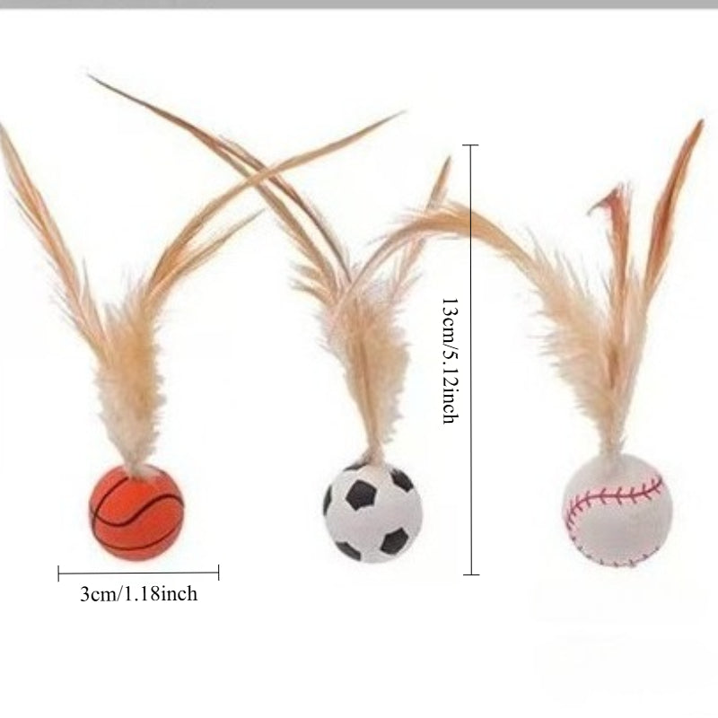 Interactive Pet Feather Ball Toy: The Ultimate Playtime Experience for Your Furry Friends